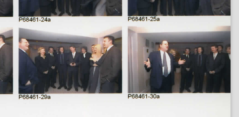 Illustration for article titled Clinton Presidential Library Releases New Photos of Harvey Weinstein From the 1990s
